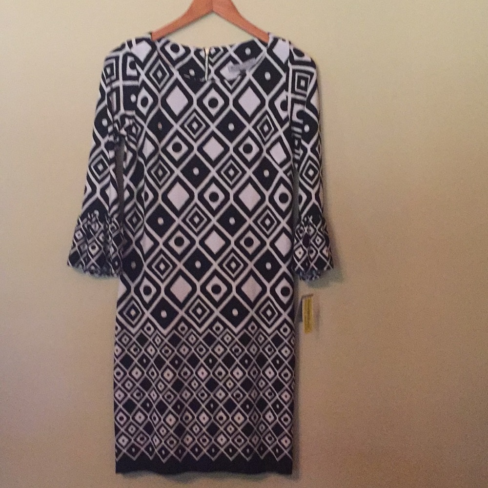 Danny and Nicole black/cream pattern dress